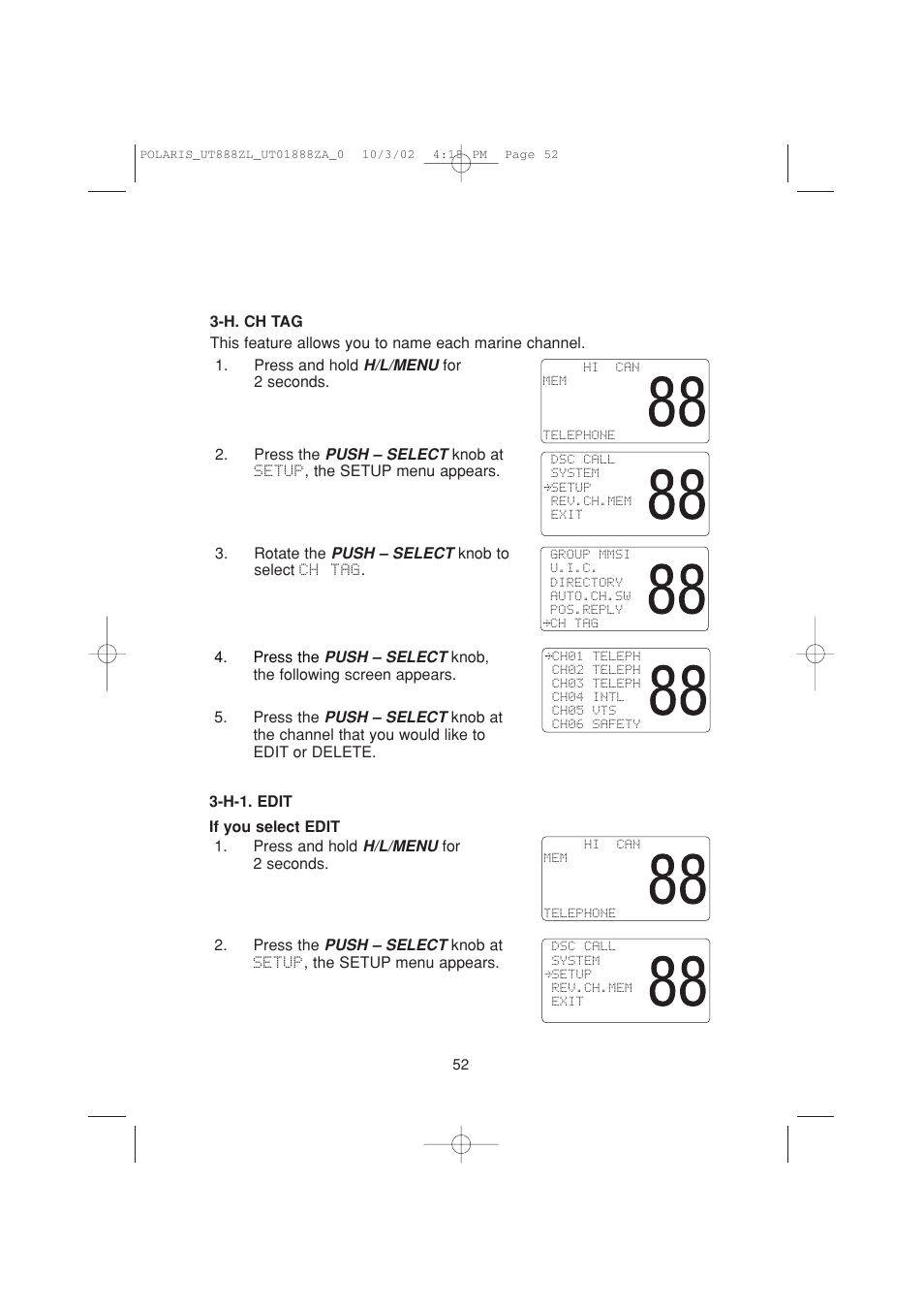 Uniden POLARIS User Manual | Page 55 / 76