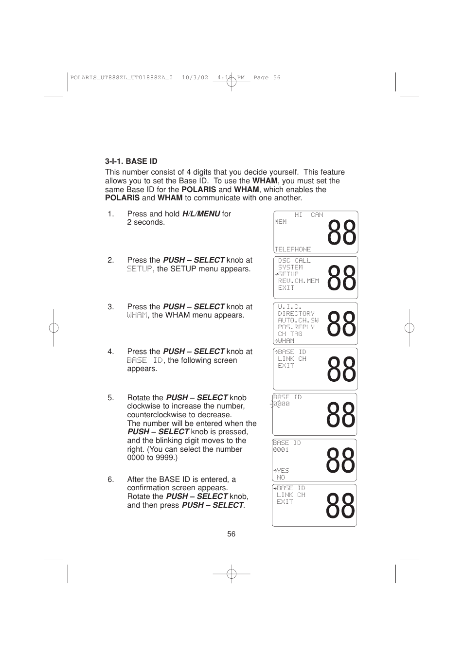 Uniden POLARIS User Manual | Page 59 / 76