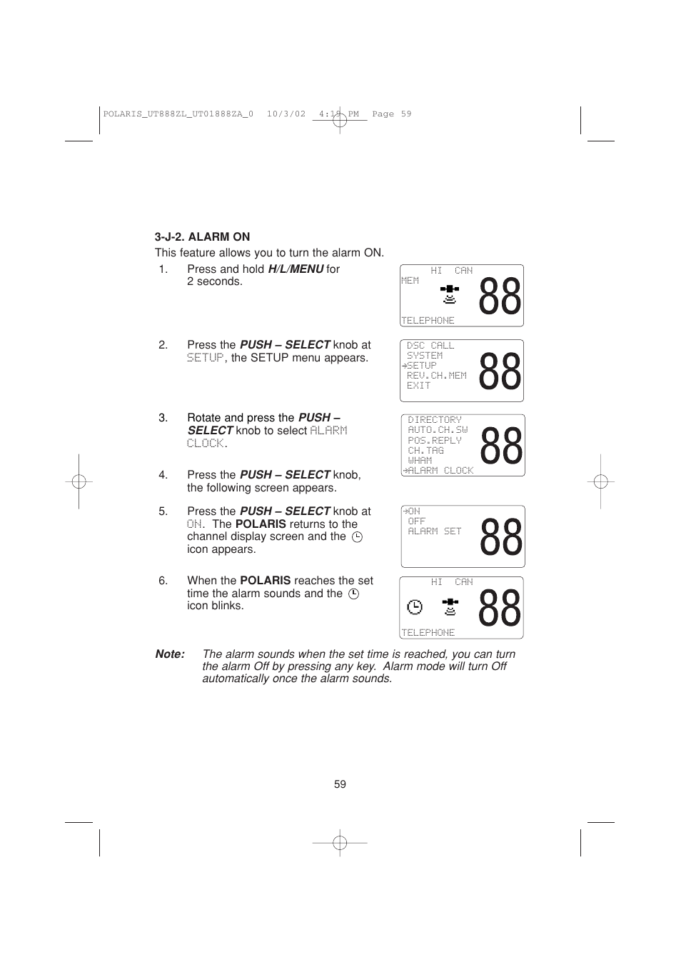 Uniden POLARIS User Manual | Page 62 / 76