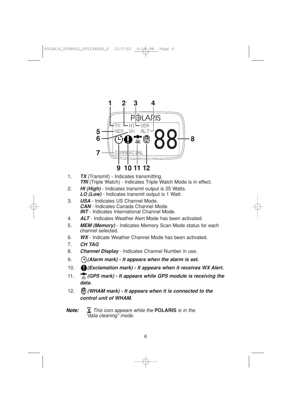 Uniden POLARIS User Manual | Page 9 / 76