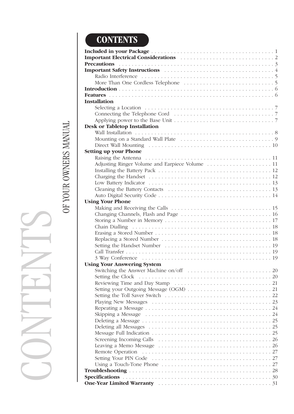 Uniden XSA660 User Manual | Page 6 / 38