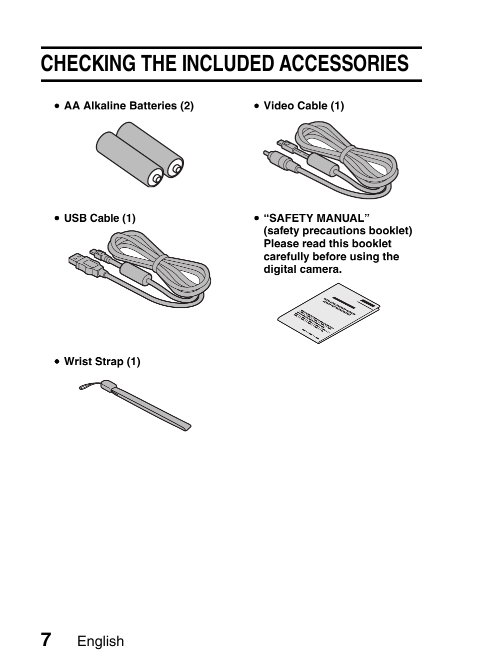 Checking the included accessories | Uniden UDC-5M User Manual | Page 13 / 134