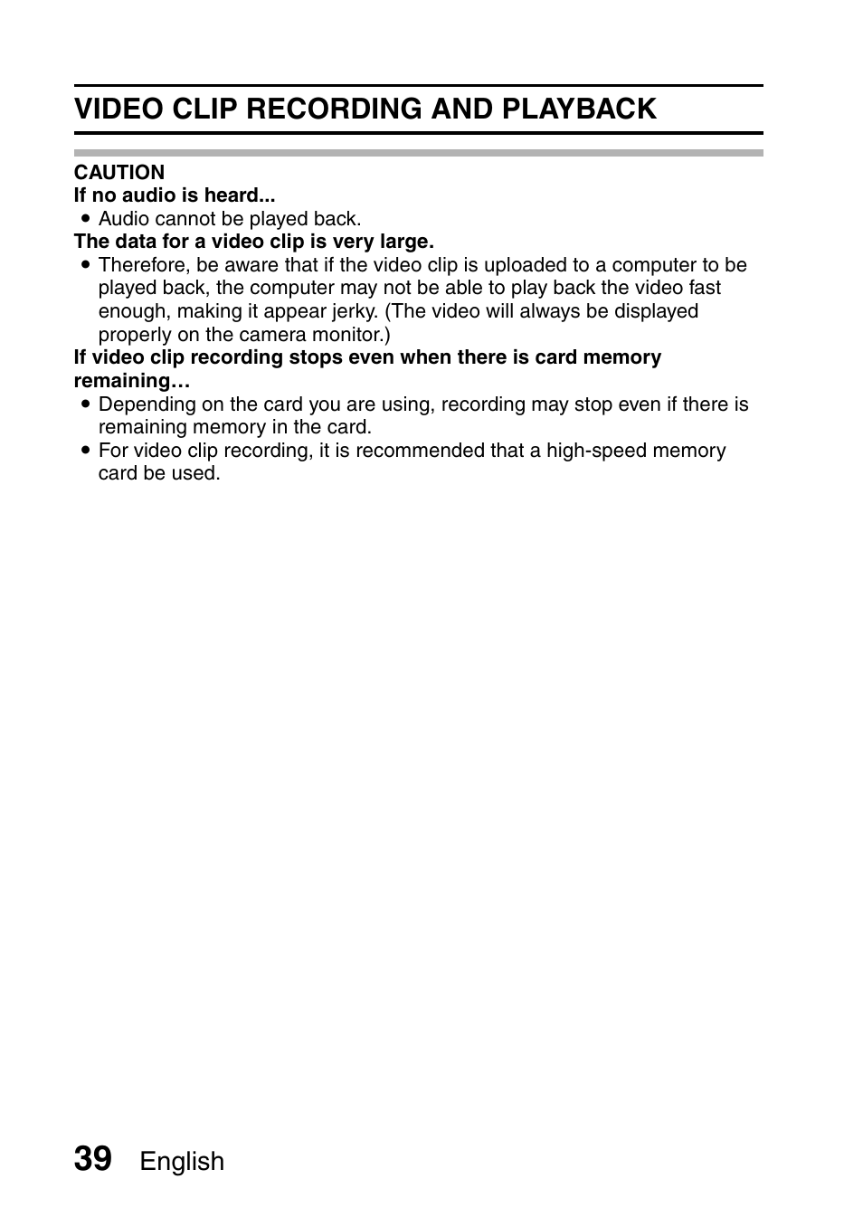 Video clip recording and playback, English | Uniden UDC-5M User Manual | Page 45 / 134