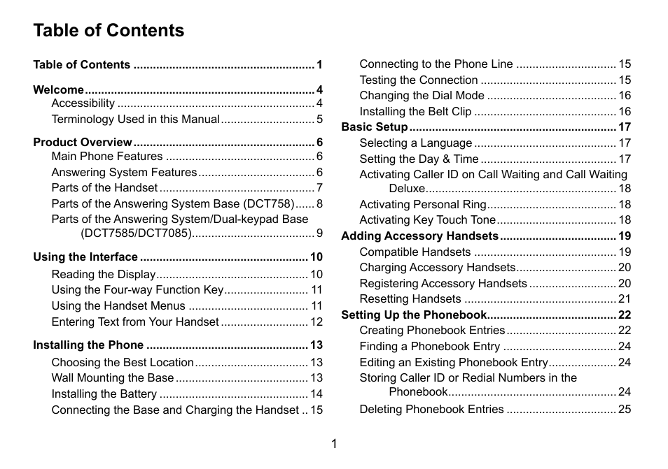 Uniden DCT758 User Manual | Page 2 / 76