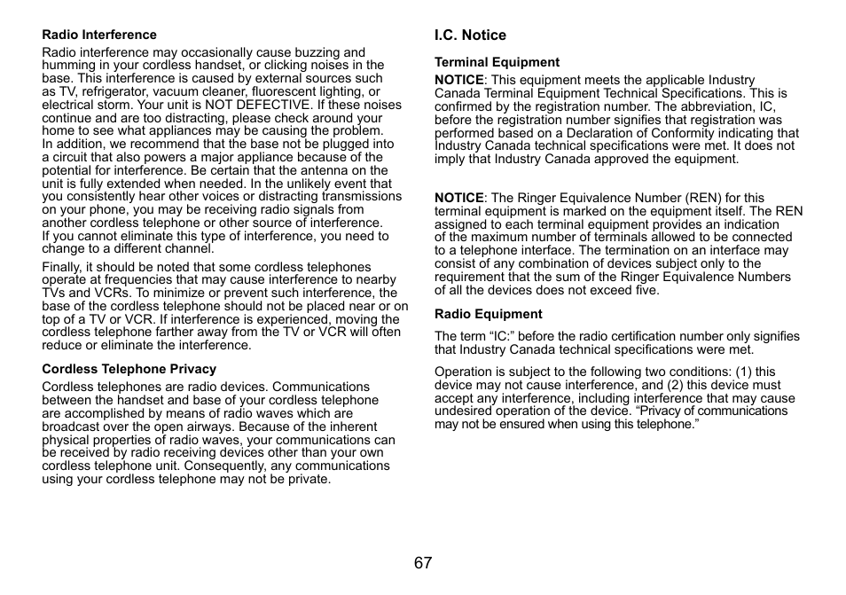 Uniden DCT758 User Manual | Page 68 / 76