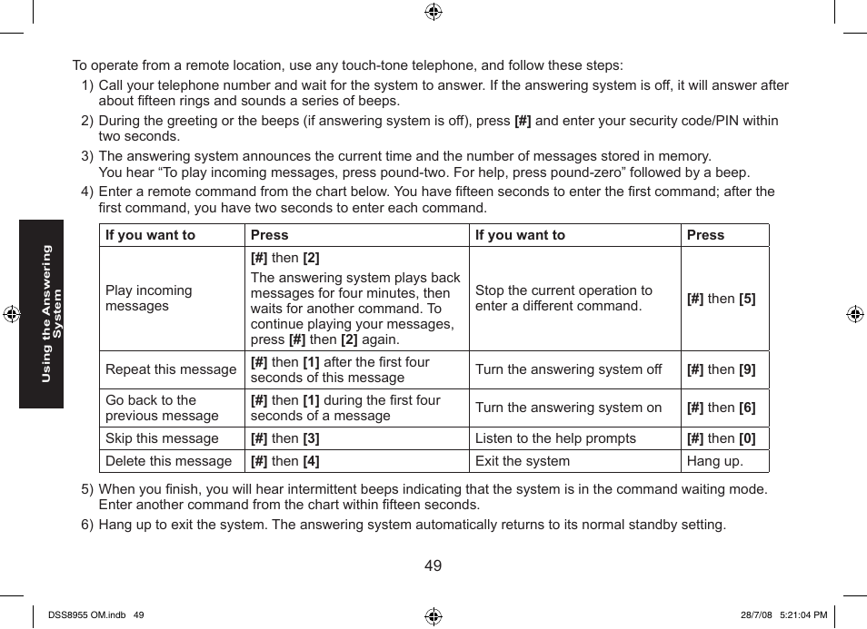 Uniden DSS8955+3 User Manual | Page 50 / 68