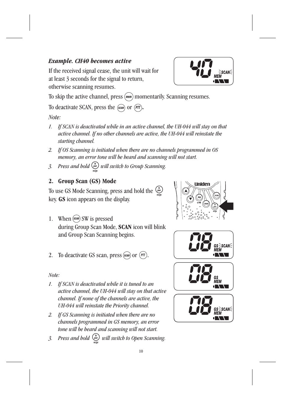 Uniden UH044SX User Manual | Page 13 / 28