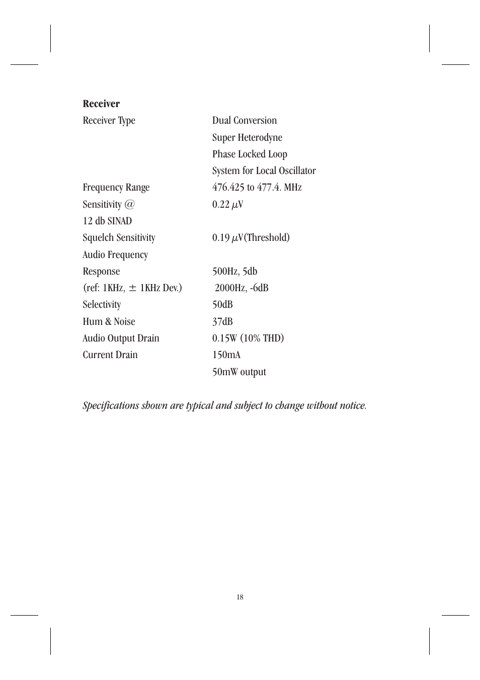 Uniden UH044SX User Manual | Page 21 / 28