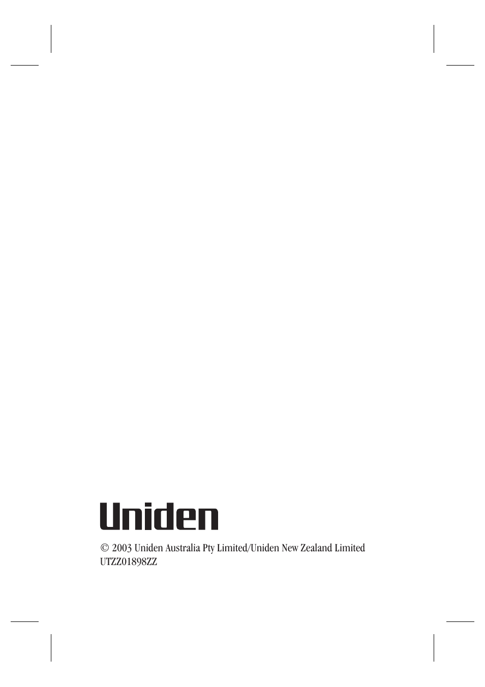 Uniden UH044SX User Manual | Page 28 / 28