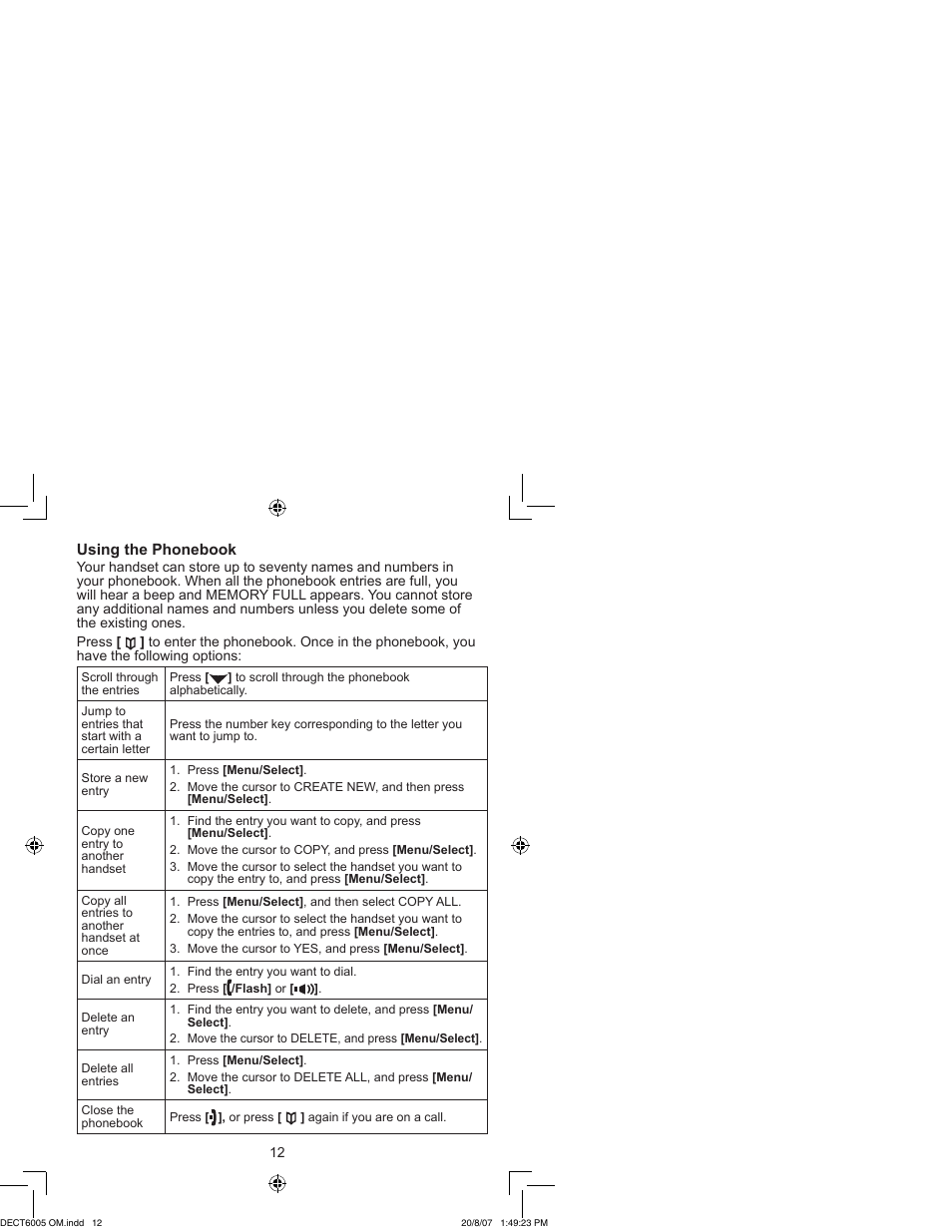 Uniden DECT 6035 User Manual | Page 13 / 20