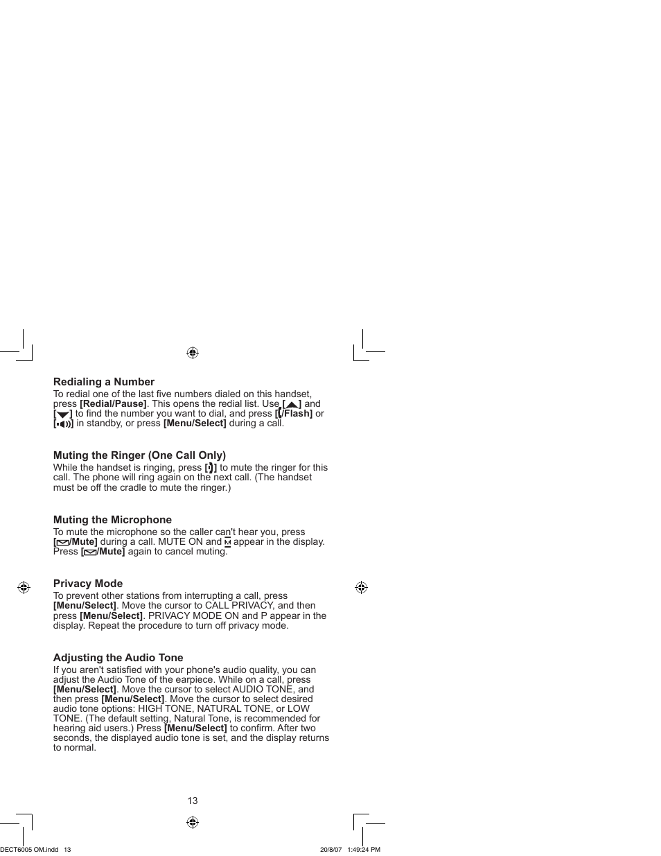 Uniden DECT 6035 User Manual | Page 14 / 20
