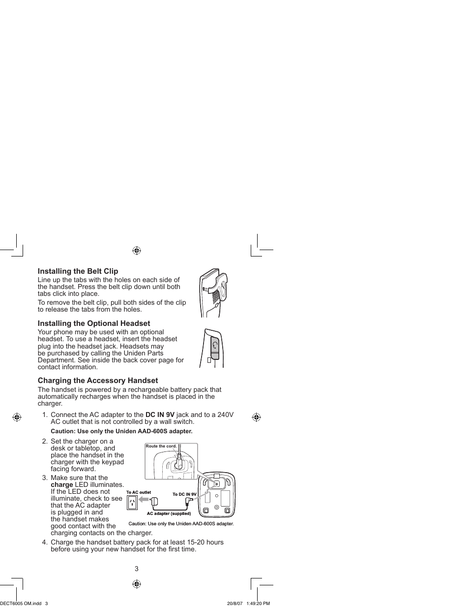 Uniden DECT 6035 User Manual | Page 4 / 20