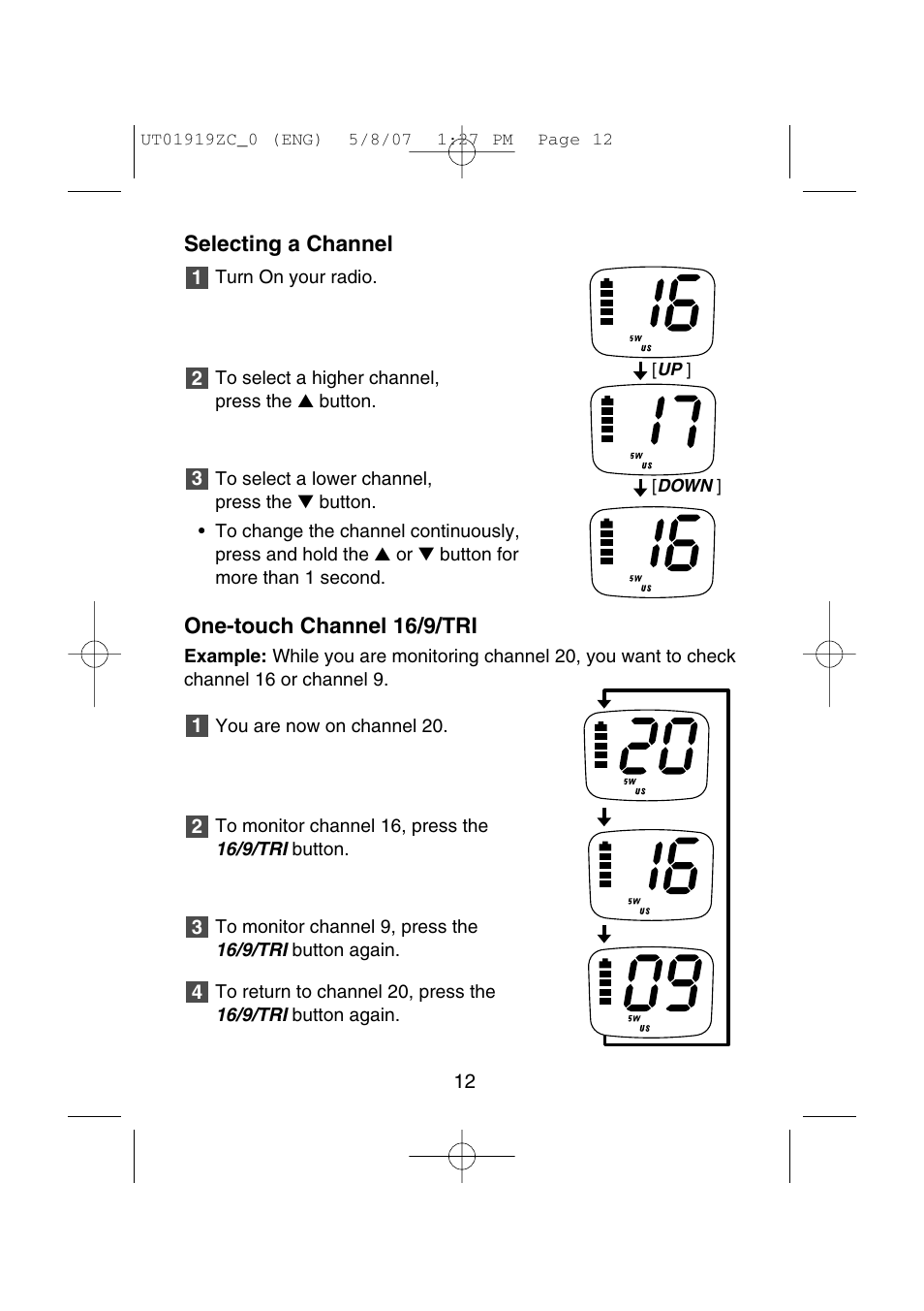Uniden MHS350 User Manual | Page 14 / 36