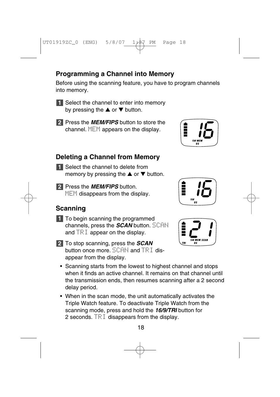 Uniden MHS350 User Manual | Page 20 / 36