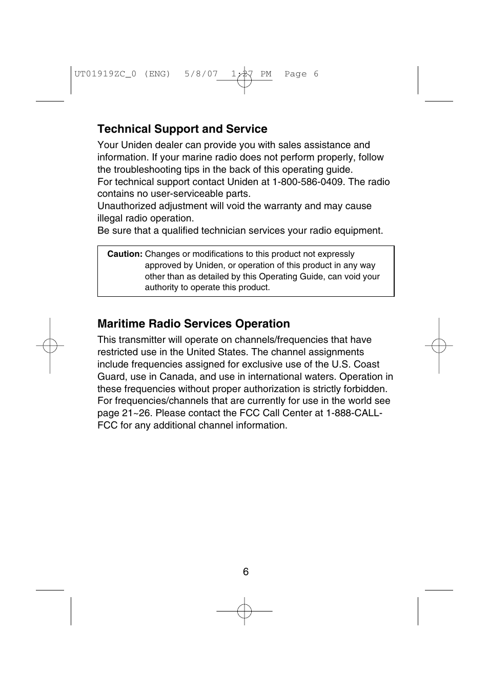 Uniden MHS350 User Manual | Page 8 / 36