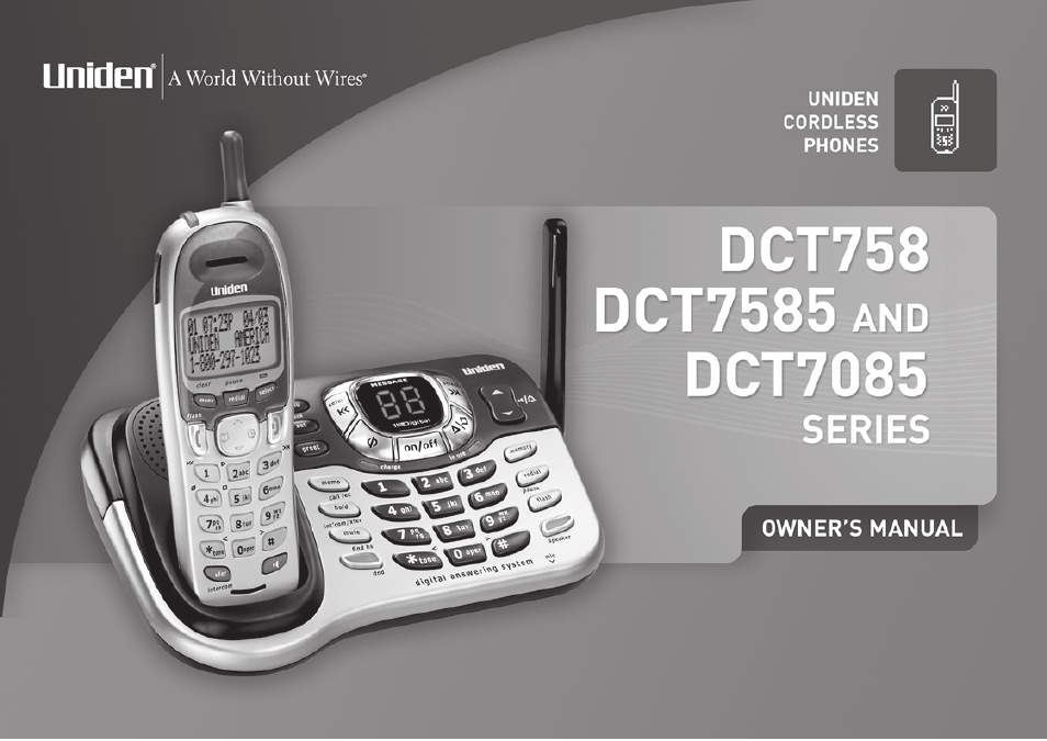 Uniden DCT7585 User Manual | 76 pages