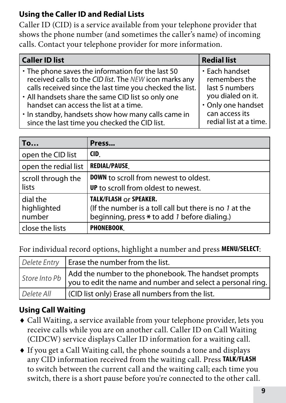 Uniden D1680-9 User Manual | Page 9 / 22