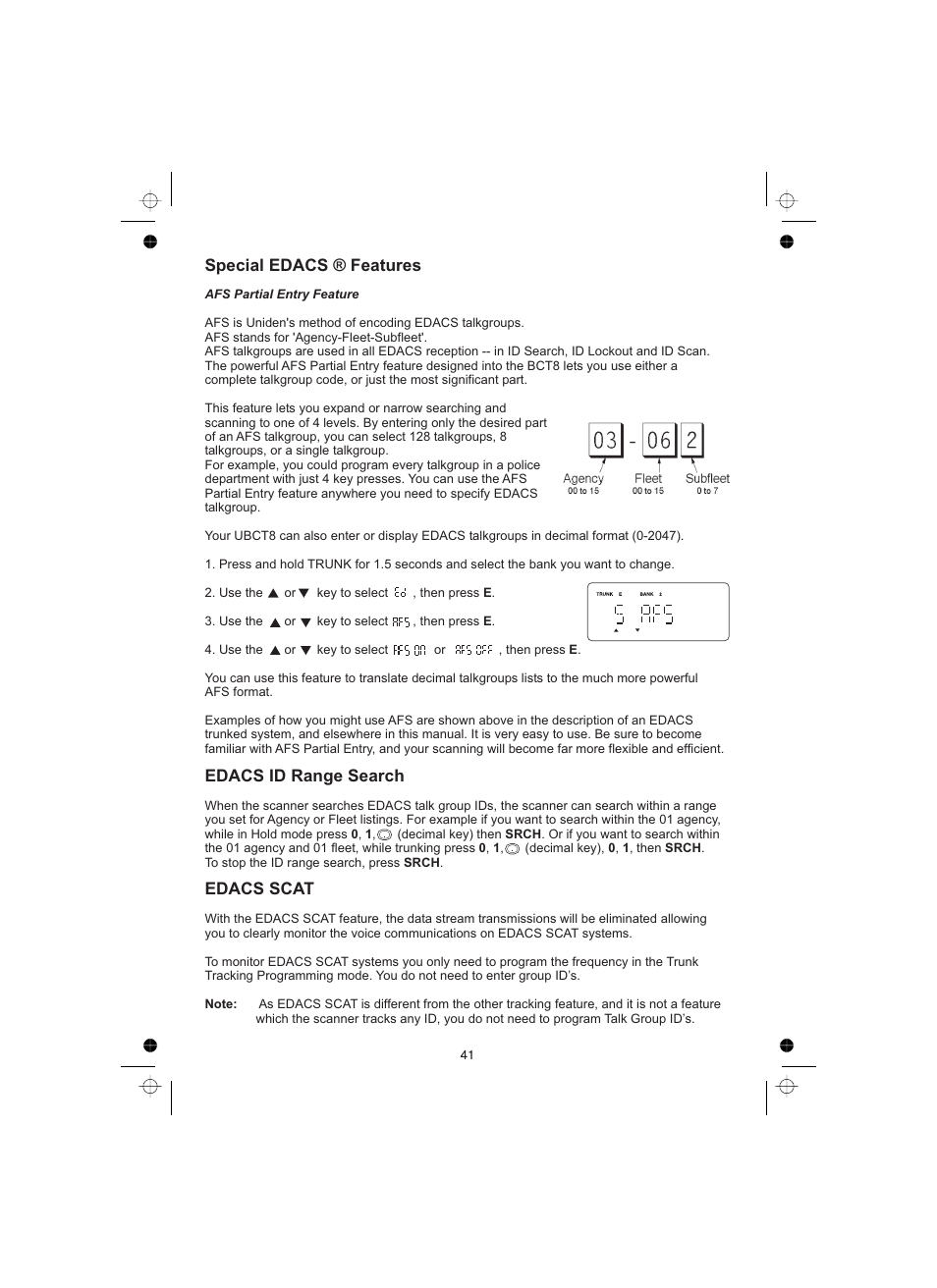 Uniden UBCT8 User Manual | Page 45 / 68