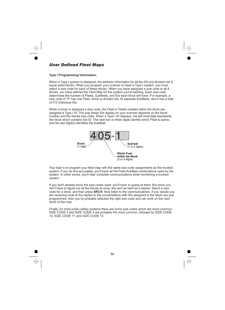 User defined fleet maps | Uniden UBCT8 User Manual | Page 63 / 68