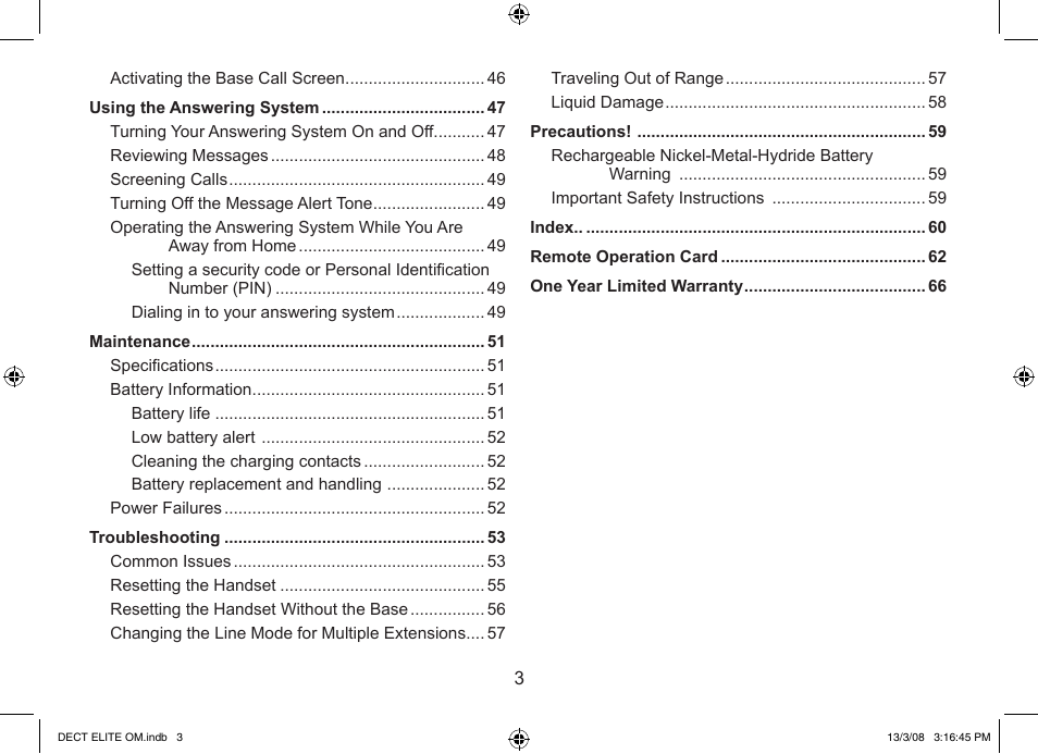 Uniden 9035 User Manual | Page 4 / 68
