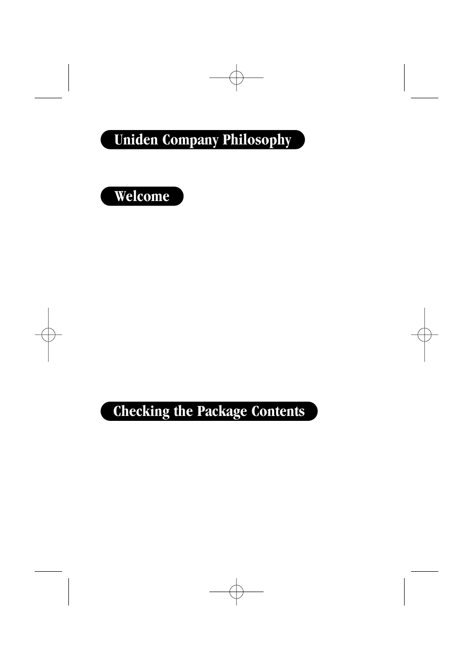 Welcome | Uniden DSS 2405 User Manual | Page 2 / 8