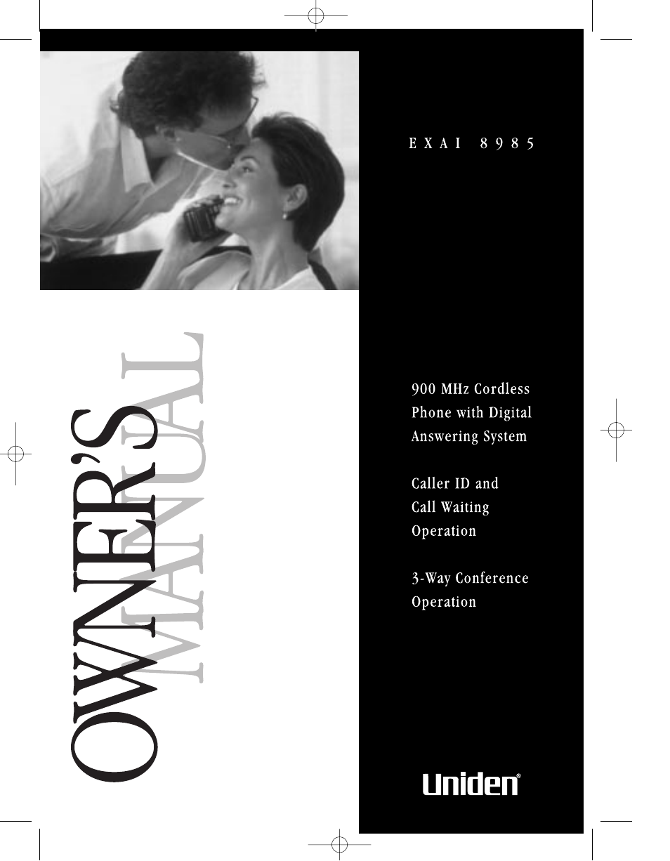 Uniden 8985 User Manual | 62 pages