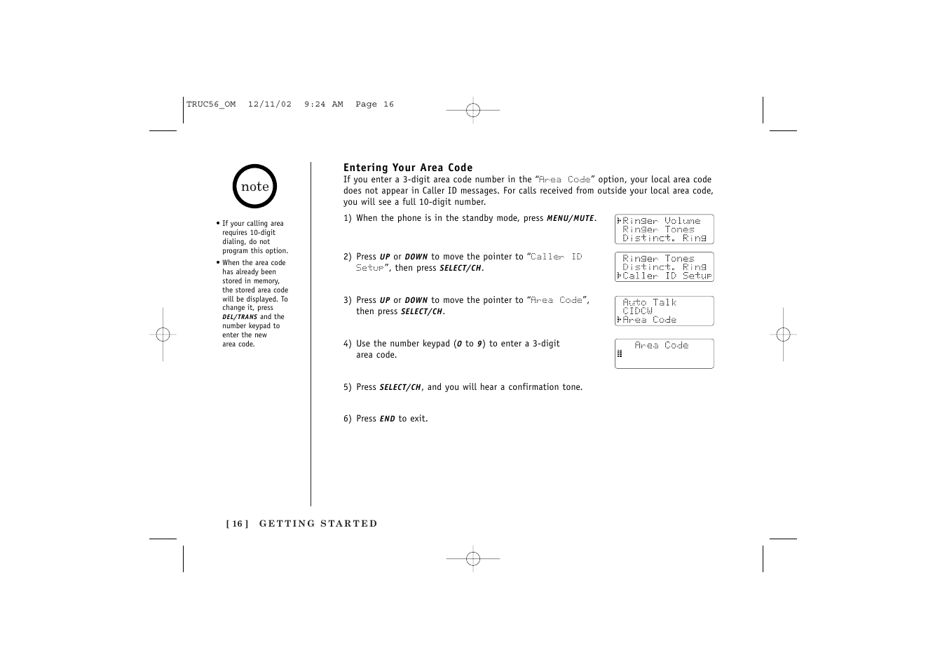 Uniden NEO TRUC56 User Manual | Page 18 / 60