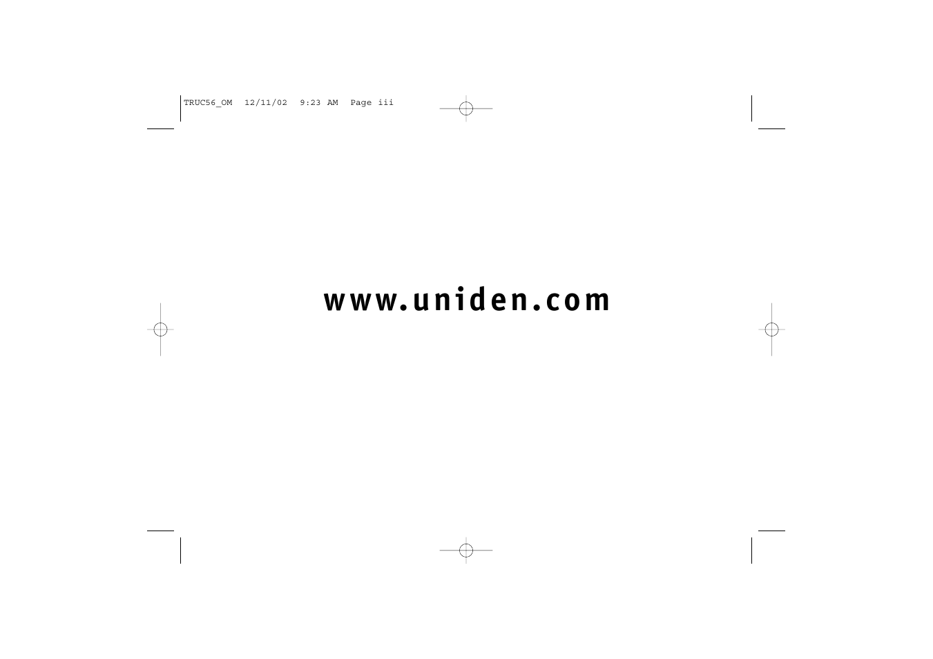 Uniden NEO TRUC56 User Manual | Page 3 / 60