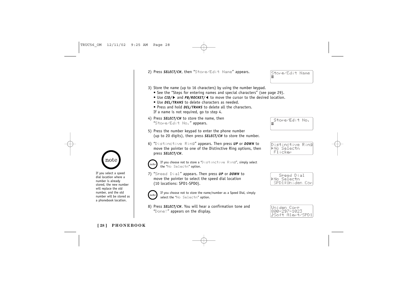 Uniden NEO TRUC56 User Manual | Page 30 / 60