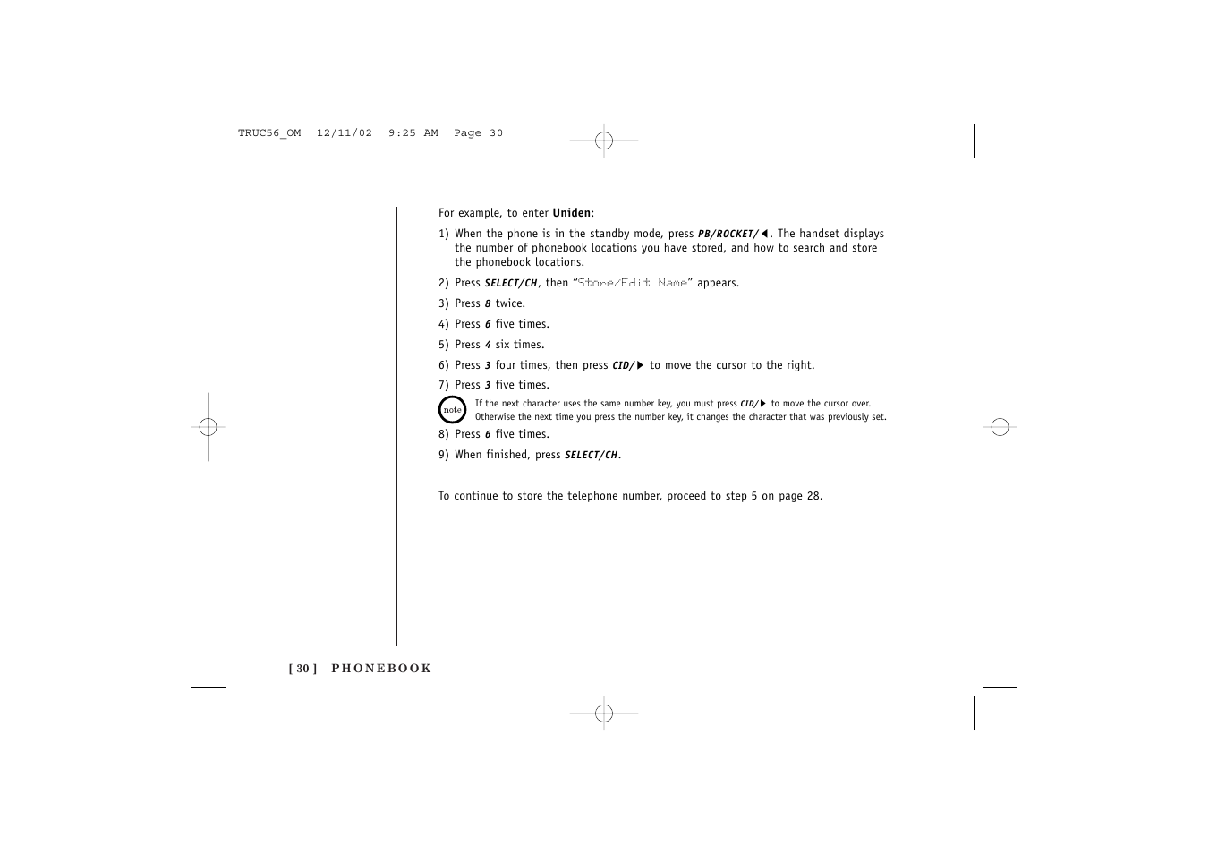 Uniden NEO TRUC56 User Manual | Page 32 / 60