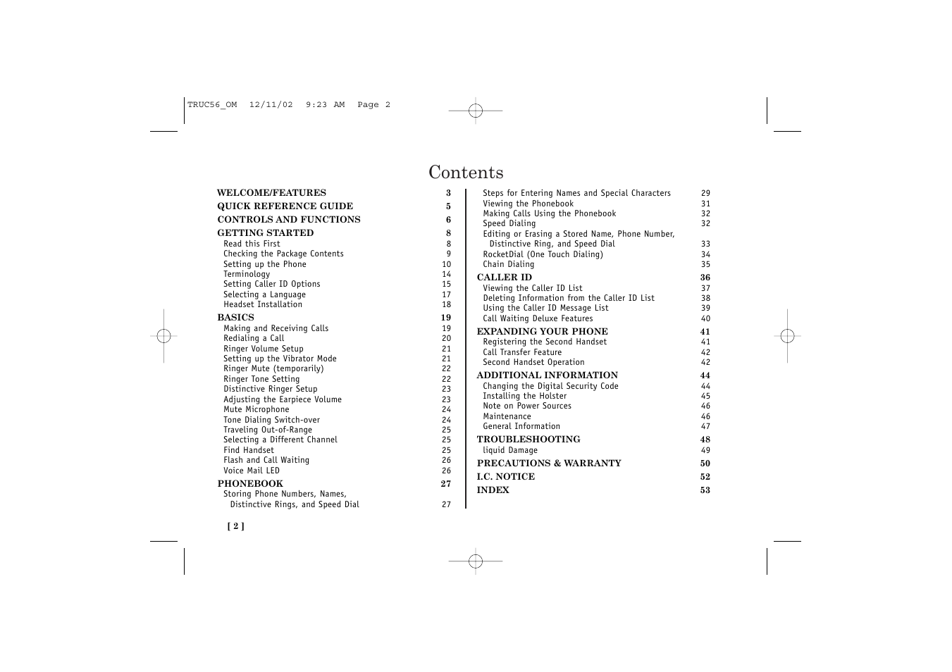 Uniden NEO TRUC56 User Manual | Page 4 / 60