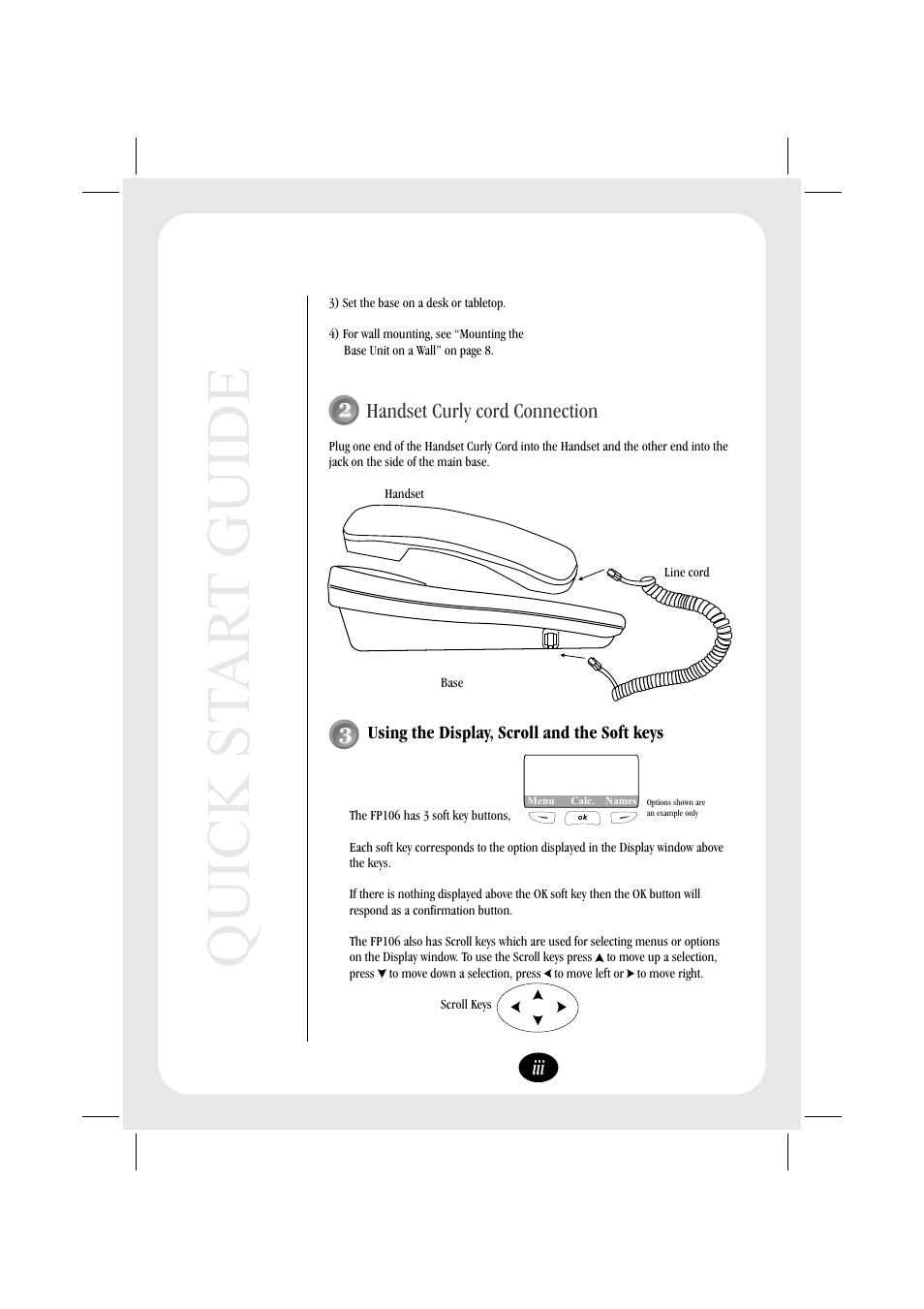 Quick st ar t guide | Uniden FP106 User Manual | Page 4 / 32