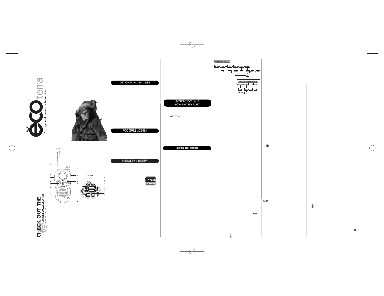 Uniden GMRS480 User Manual | 2 pages