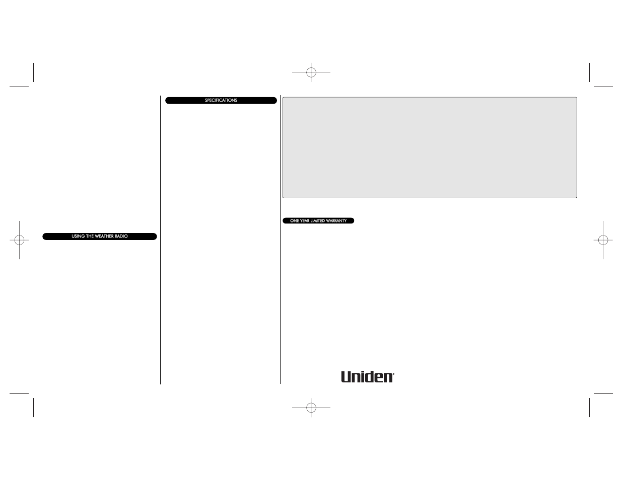 Uniden GMRS480 User Manual | Page 2 / 2