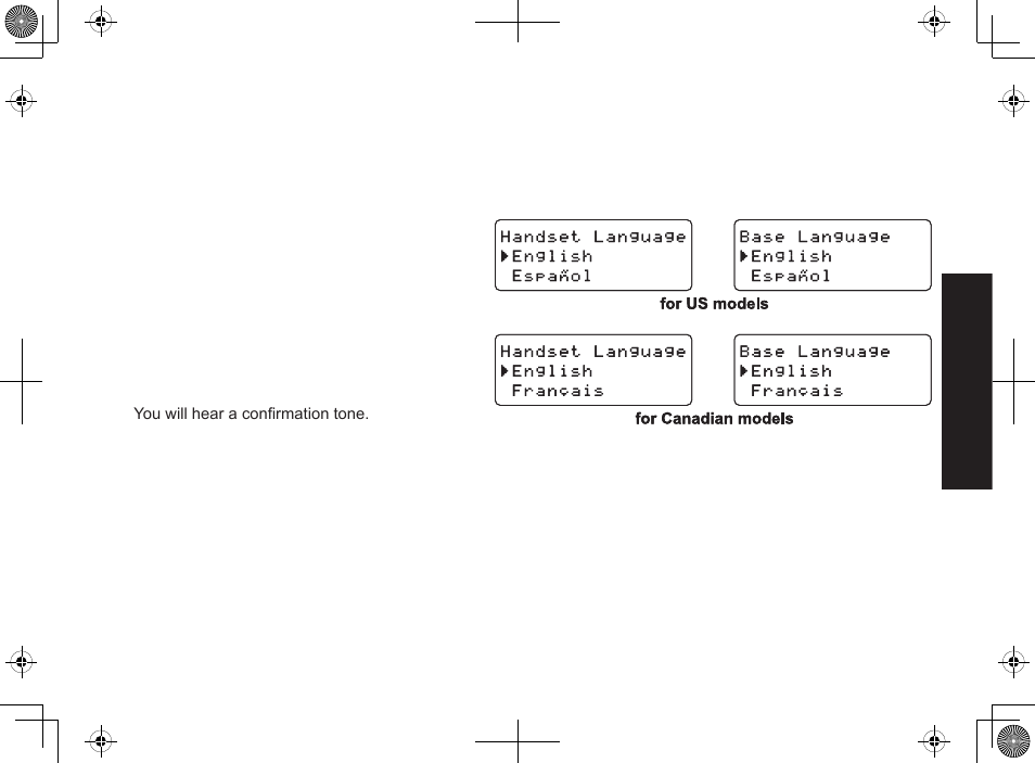 Basic setup, Selecting a language | Uniden DECT2085-4WX User Manual | Page 21 / 68