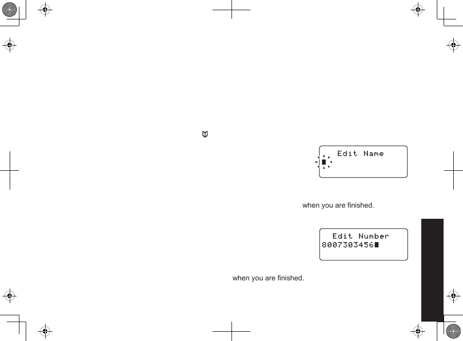 Setting up the phonebook, Creating phonebook entries | Uniden DECT2085-4WX User Manual | Page 23 / 68