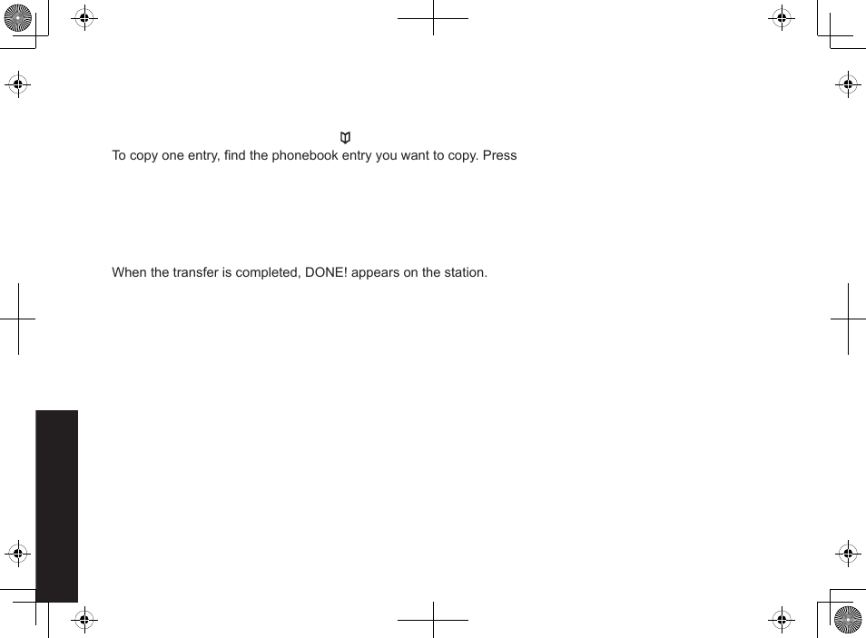 Copying phonebook entries to another station | Uniden DECT2085-4WX User Manual | Page 26 / 68