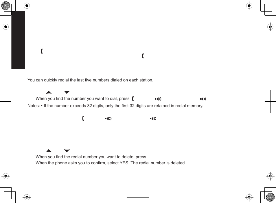 Using call waiting, Redialing a number, Deleting a redial record | Uniden DECT2085-4WX User Manual | Page 34 / 68