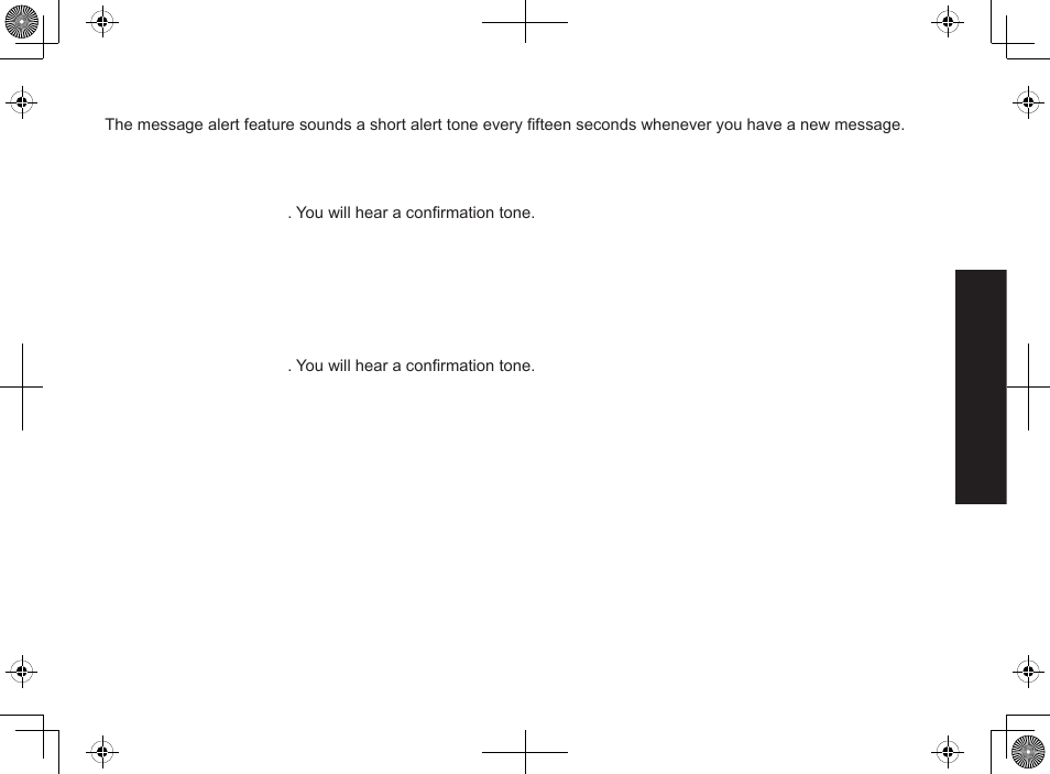 Activating the message alert, Activating call screening on the base | Uniden DECT2085-4WX User Manual | Page 45 / 68