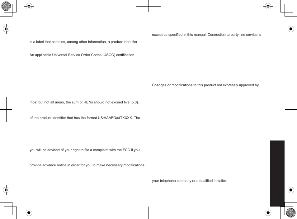 The fcc wants you to know | Uniden DECT2085-4WX User Manual | Page 60 / 68