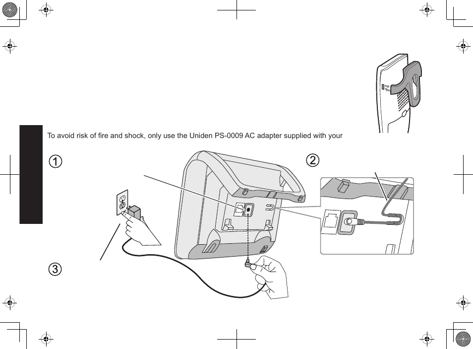 Installing the belt clip, Connecting the ac adapter | Uniden DECT2085-4WX User Manual | Page 8 / 68