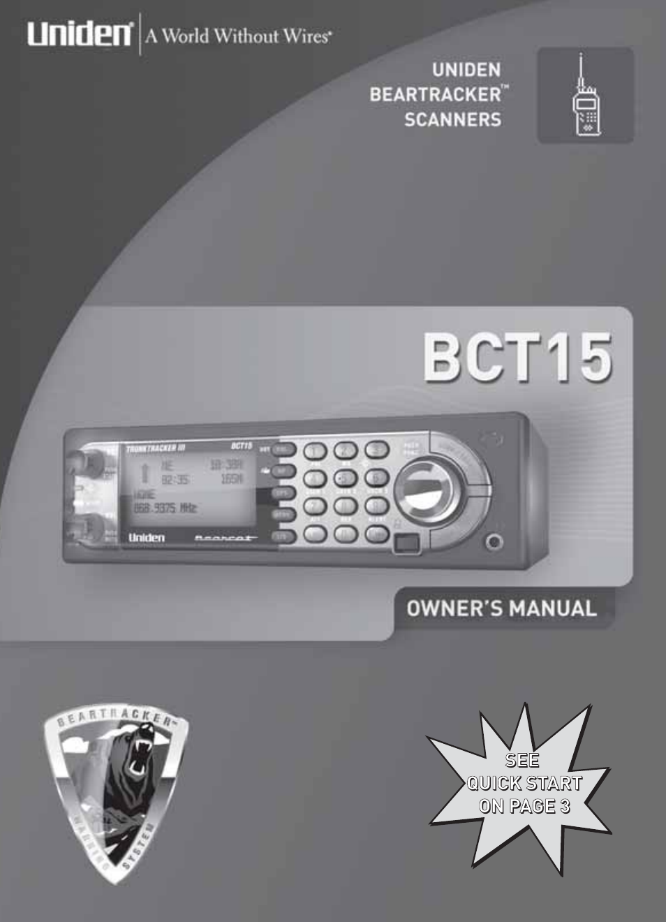 Uniden BCT15 User Manual | 152 pages