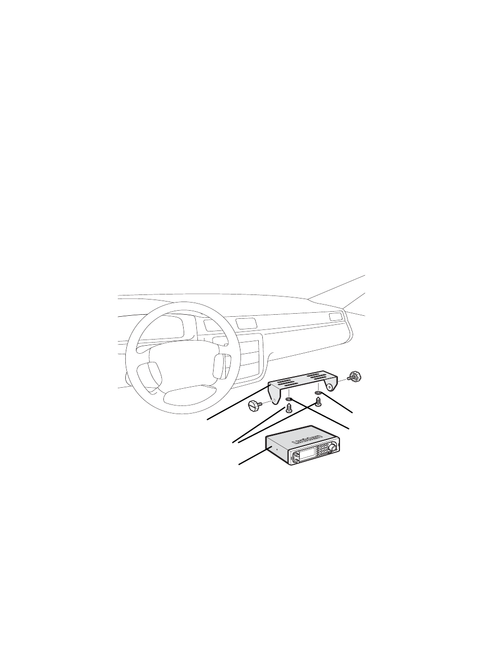 Vehicle installation, Mounting using the bracket | Uniden BCT15 User Manual | Page 35 / 152