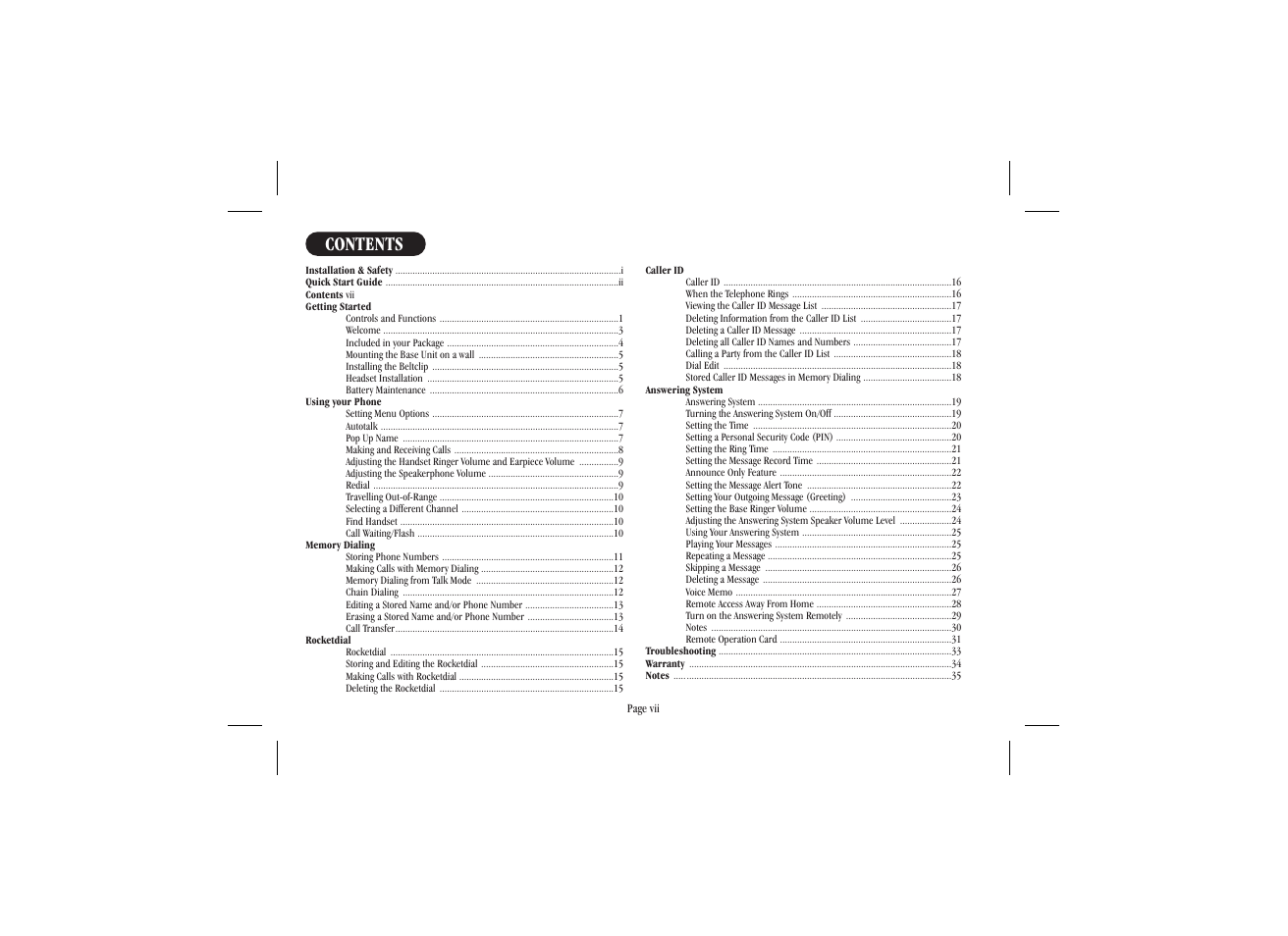 Uniden XSA 975 User Manual | Page 8 / 44