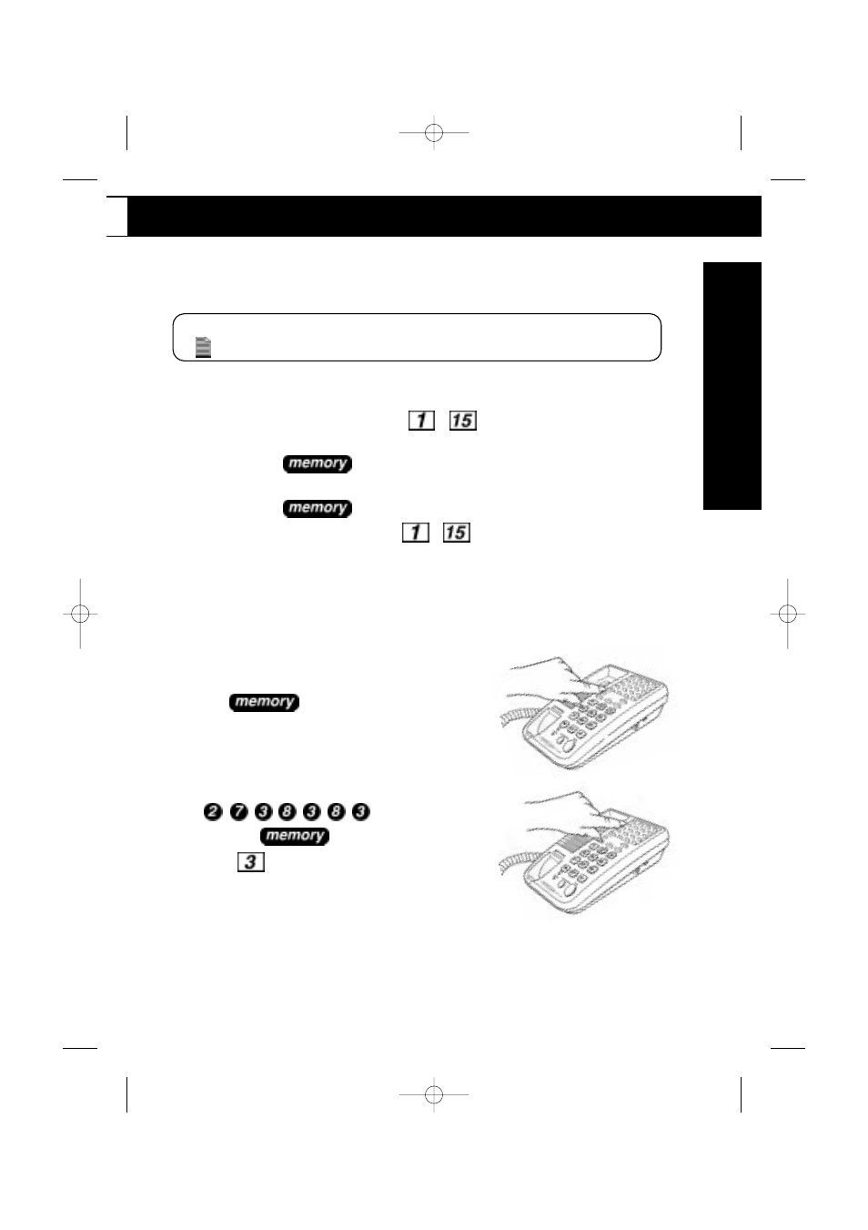 Using your fp101, Memory dial numbers, Storing one-touch memories | Memory storage card | Uniden FP101 User Manual | Page 15 / 28