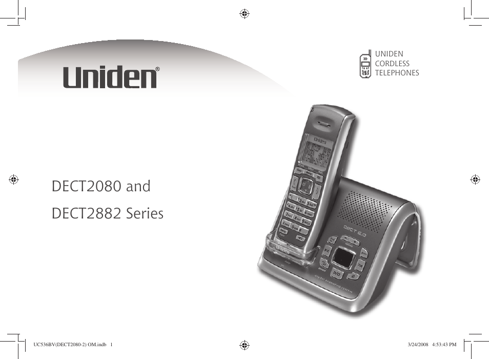 Uniden DECT2080 User Manual | 64 pages