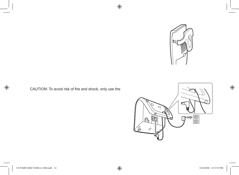 Installing the belt clip, Connecting the base and charging the handset | Uniden DECT2080 User Manual | Page 15 / 64