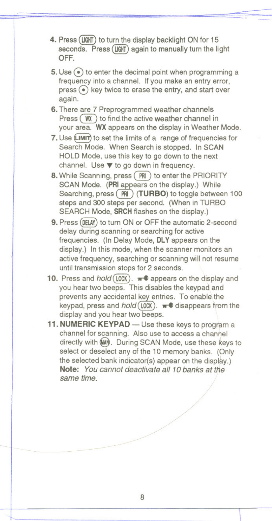 Uniden UBC 120XLT User Manual | Page 10 / 32