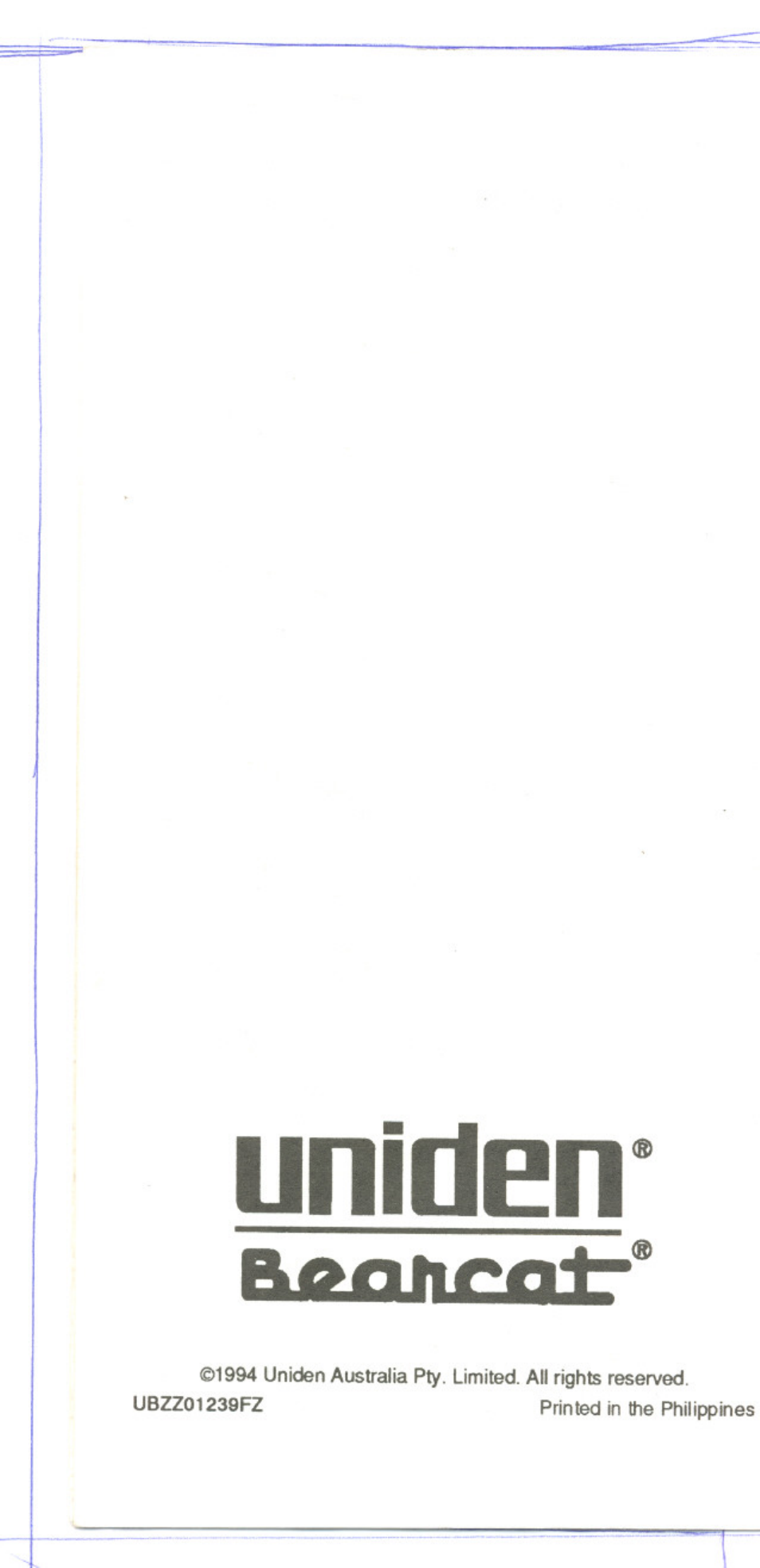 Uniden, U ni den | Uniden UBC 120XLT User Manual | Page 32 / 32