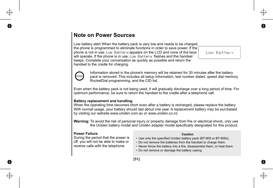Uniden XSA1255 User Manual | Page 52 / 64